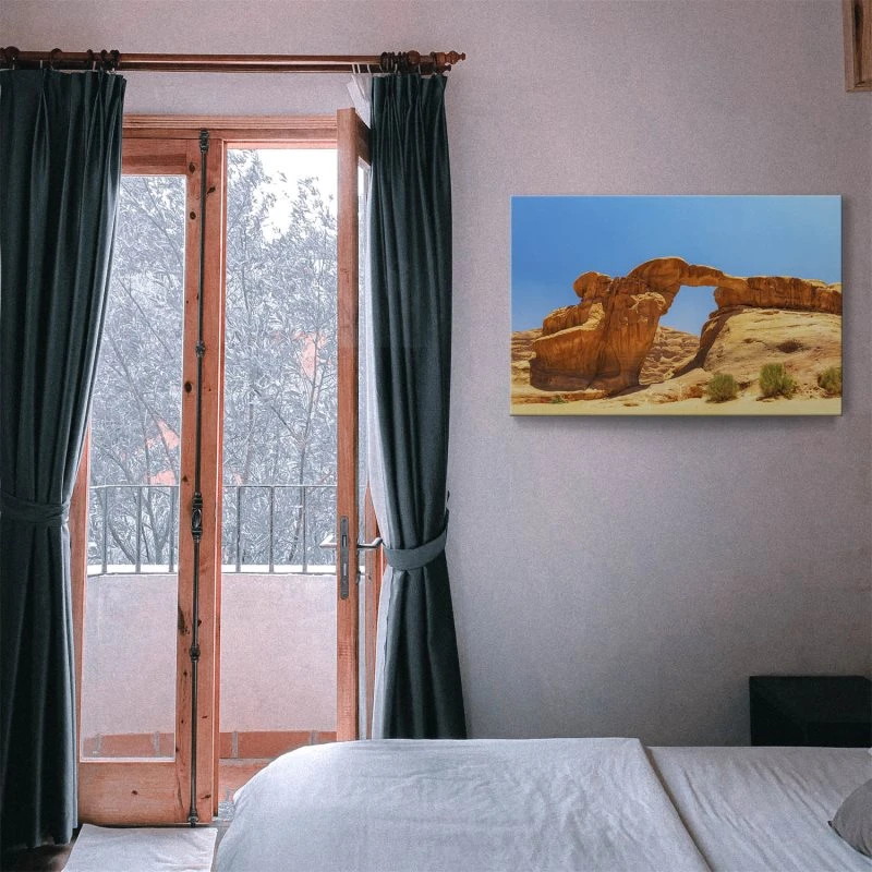 Keilrahmenbild Berge & Gebirge, Wadi Rum Wüste 90x60cm groß