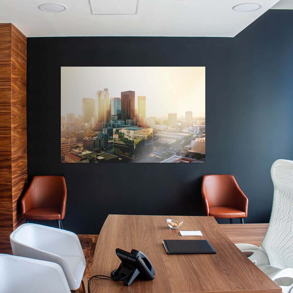 WandPoster Skyline Los Angeles Sunset, 80x80cm