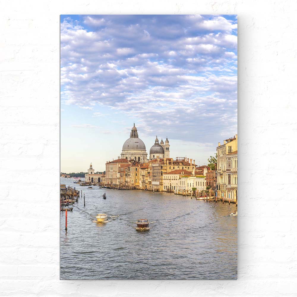 XXL Skyline Alu-Dibond Bild im Hochformat 100x150cm, Motiv Canal Grande in Venedig