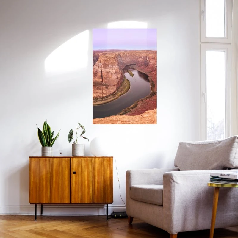 Poster 40x60cm im Hochformat, Horseshoe Bend Arizona USA Flüsse & Seen