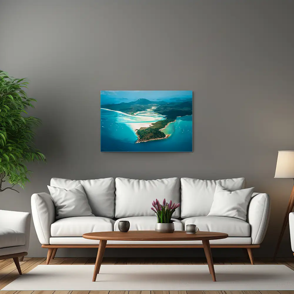 Strand & Meer Panorama Australien als Alu-Dibond Bild 90x60cm