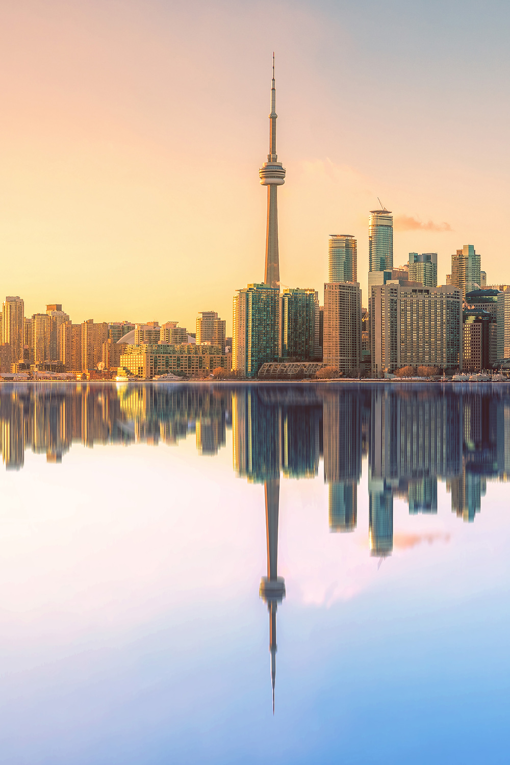 Skyline Toronto, Kanada Poster XXL 100x150cm im Hochformat