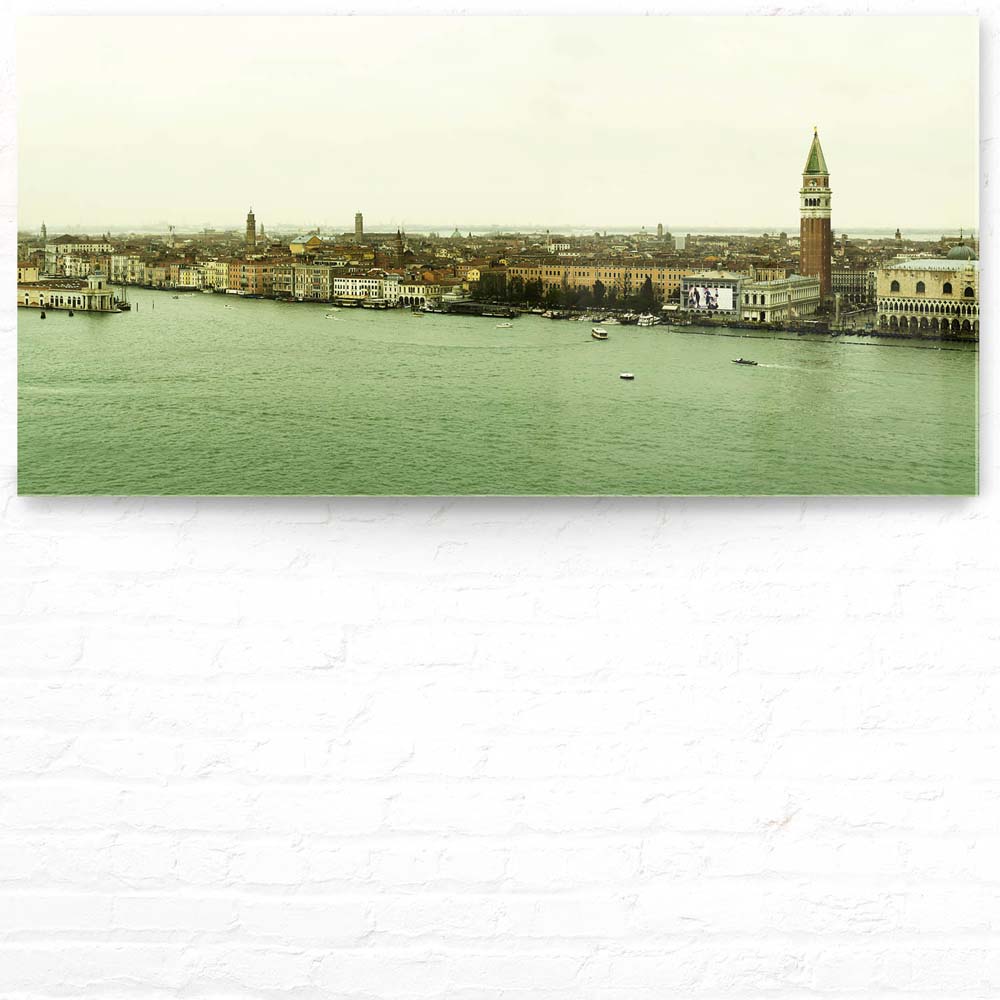 Panorama Acrylglasbild 180x90cm Skyline Venedig in Italien