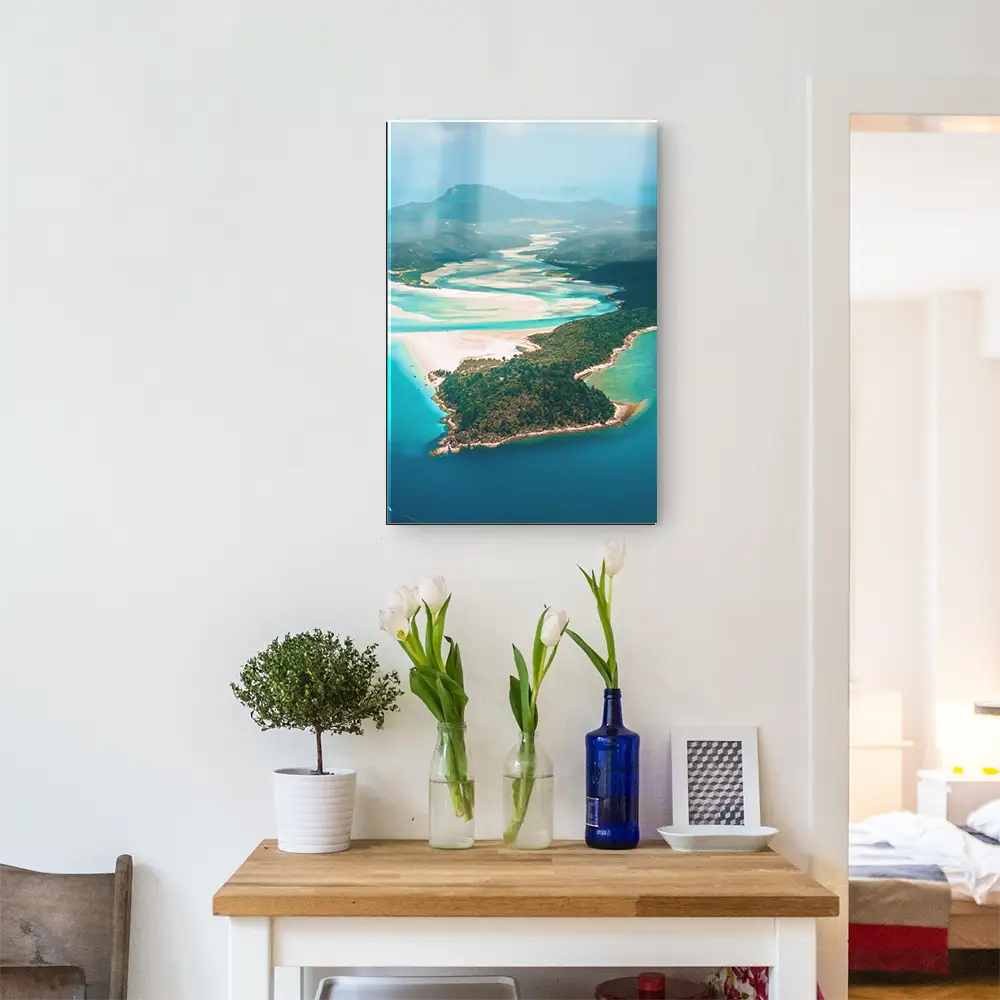 Strand & Meer im Hochformat, 100x150cm Panorama Australien als XXL Acrylglasverbund Bild