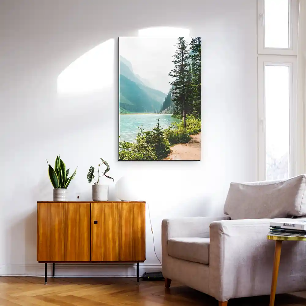 Hochformat Acrylglasverbund Bild, Flüsse & Seen Banff National Park Kanada in 80x120cm größe