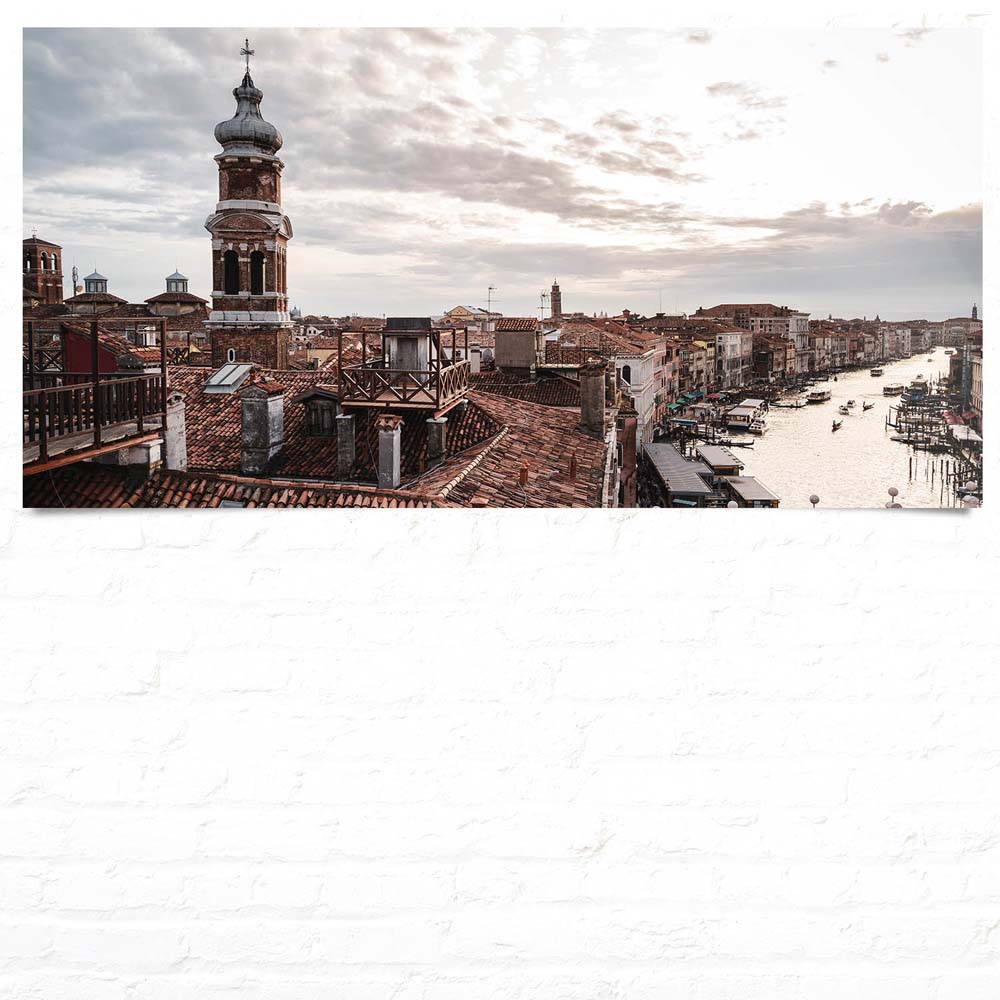 Großformat WandPoster Skyline Über den Dächern von Venedig, 180x90cm