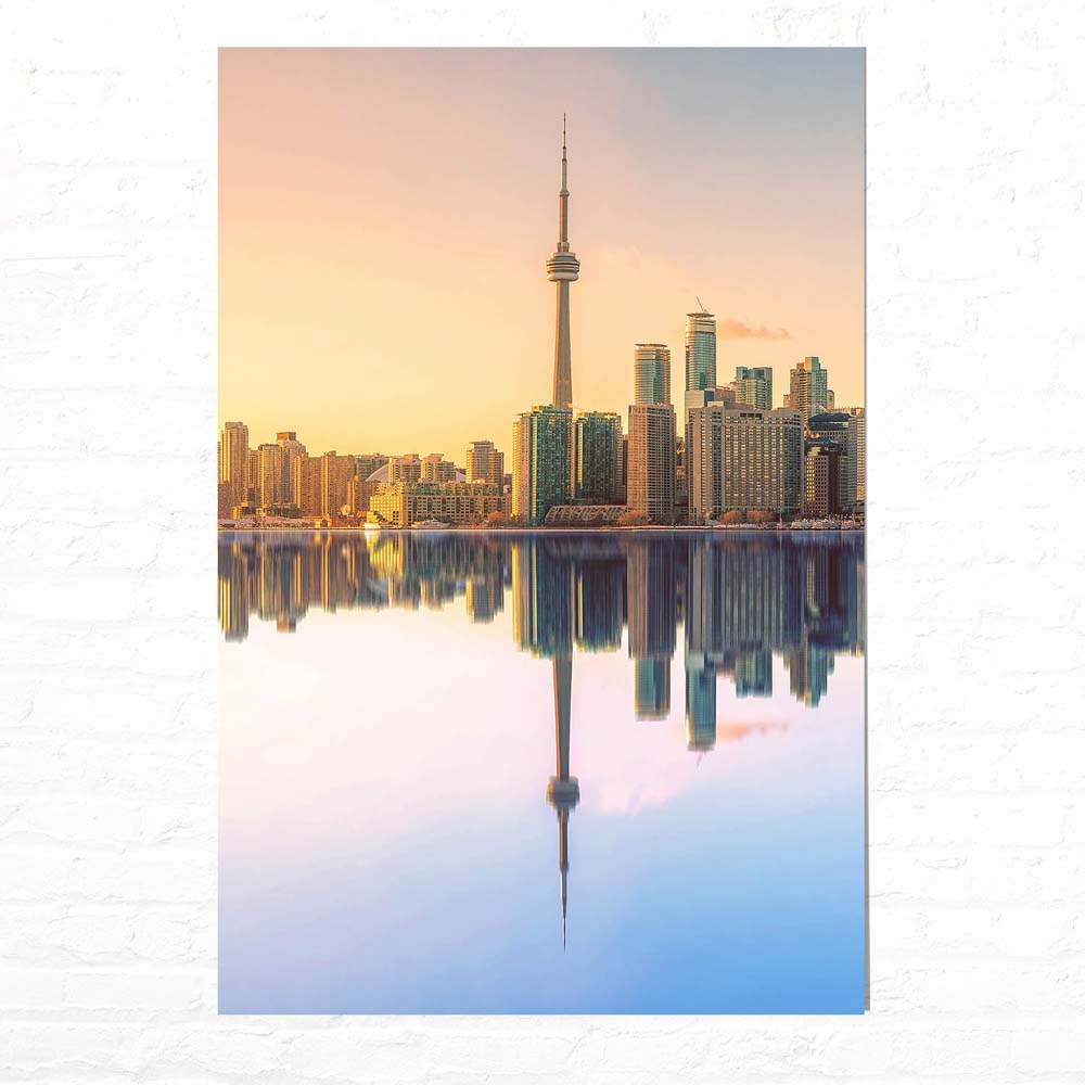 Poster 80x120cm Hochformat, Skyline Toronto, Kanada