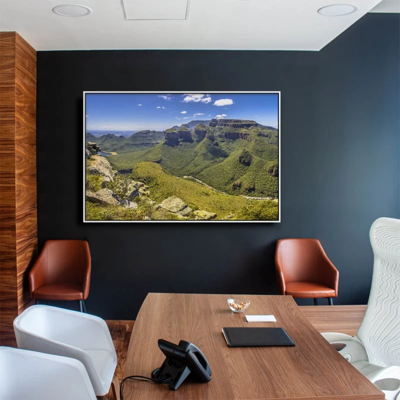 Berge & Gebirge Blyde River Canyon im weißen Bilderrahmen, 200x150cm