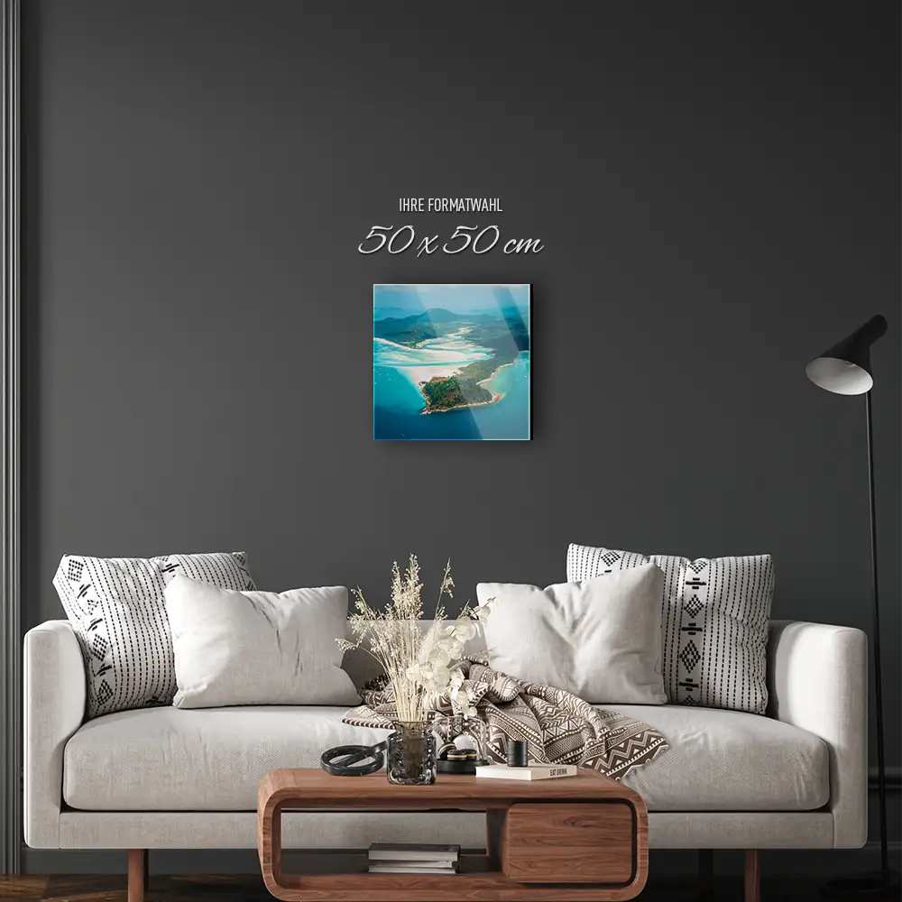 Strand & Meer Panorama Australien als Acrylglas Bild 50x50cm
