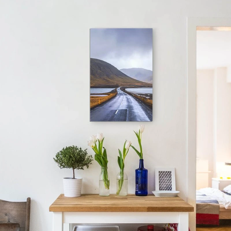XXL Berge & Gebirge Alu-Dibond Bild im Hochformat 100x150cm, Motiv Halbinsel Snæfellsnes Island
