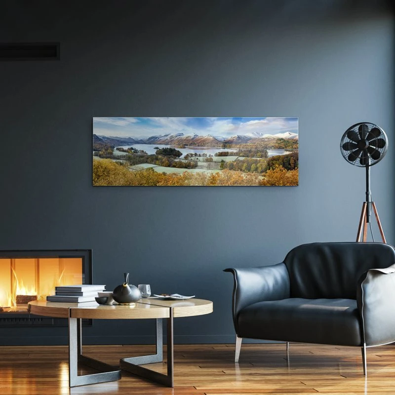 Acrylglasbild 150x50cm groß Berge & Gebirge Derwent Water England