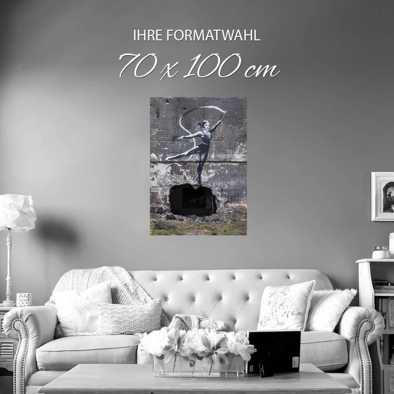 Poster Ukraine Ballerina 2 Banksy, 70x100cm groß