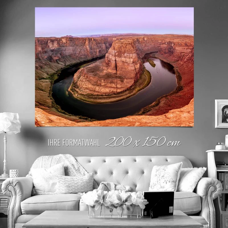 XXL Poster 200x150cm Flüsse & Seen Horseshoe Bend Arizona USA