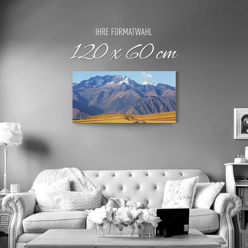 Berge & Gebirge Peruvian pampa, Peru als Alu-Dibond Bild 120x60cm