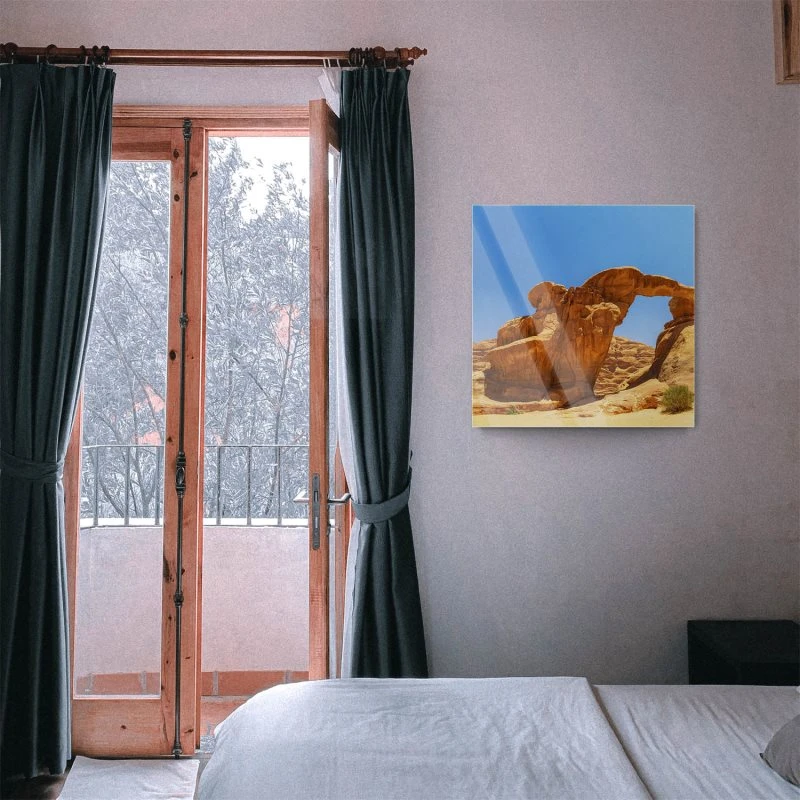 Berge & Gebirge Wadi Rum Wüste als Acrylglas Bild 80x80cm