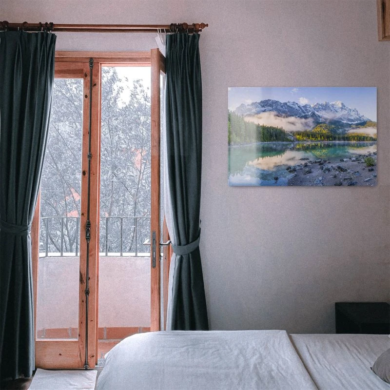 Berge & Gebirge Eibsee mit Zuspitze Alpen als Acrylglas Bild 120x60cm