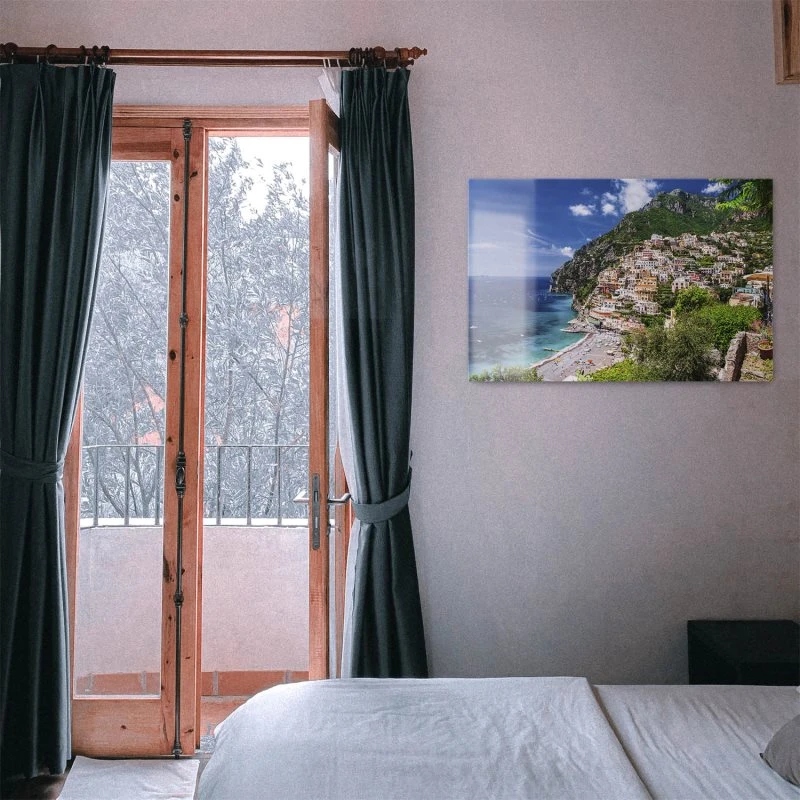 Strand & Meer Amalfiküste, Italien als Acrylglas Bild 120x60cm