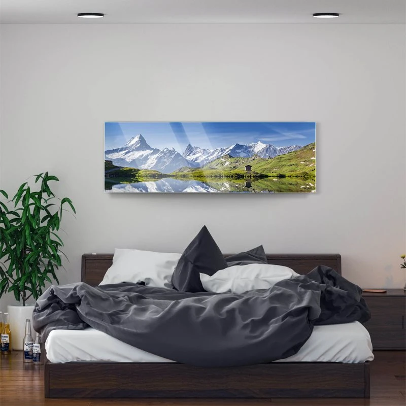 Acrylglasbild 150x50cm groß Berge & Gebirge Bachalpsee Schweiz