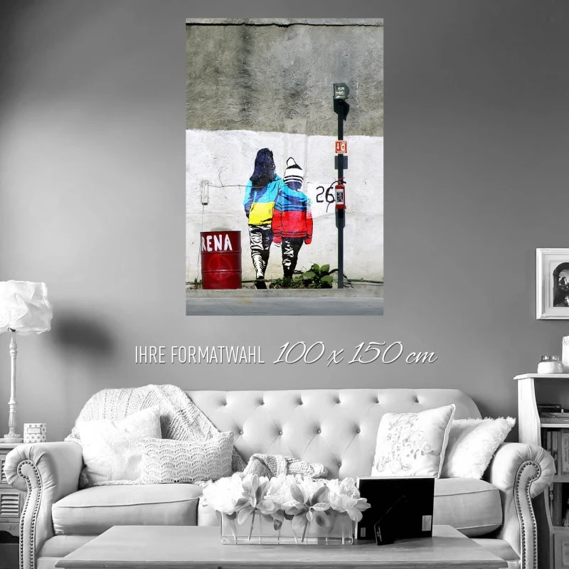 Banksy Art Ukraine Poster XXL 100x150cm im Hochformat