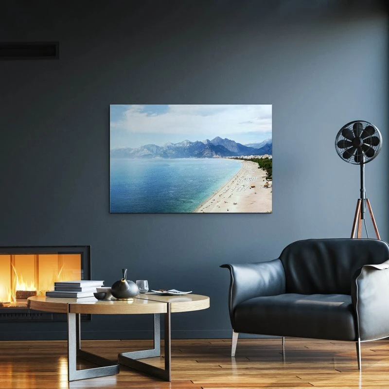Berge & Gebirge Türkei Antalya Strand als Alu-Dibond Bild 120x60cm
