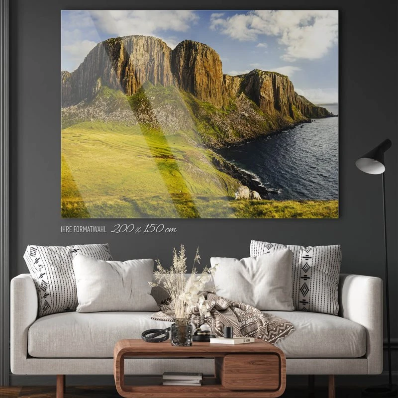 200x150cm großes Acrylglasbild, Berge & Gebirge Rubha Hunish Isle of Sky