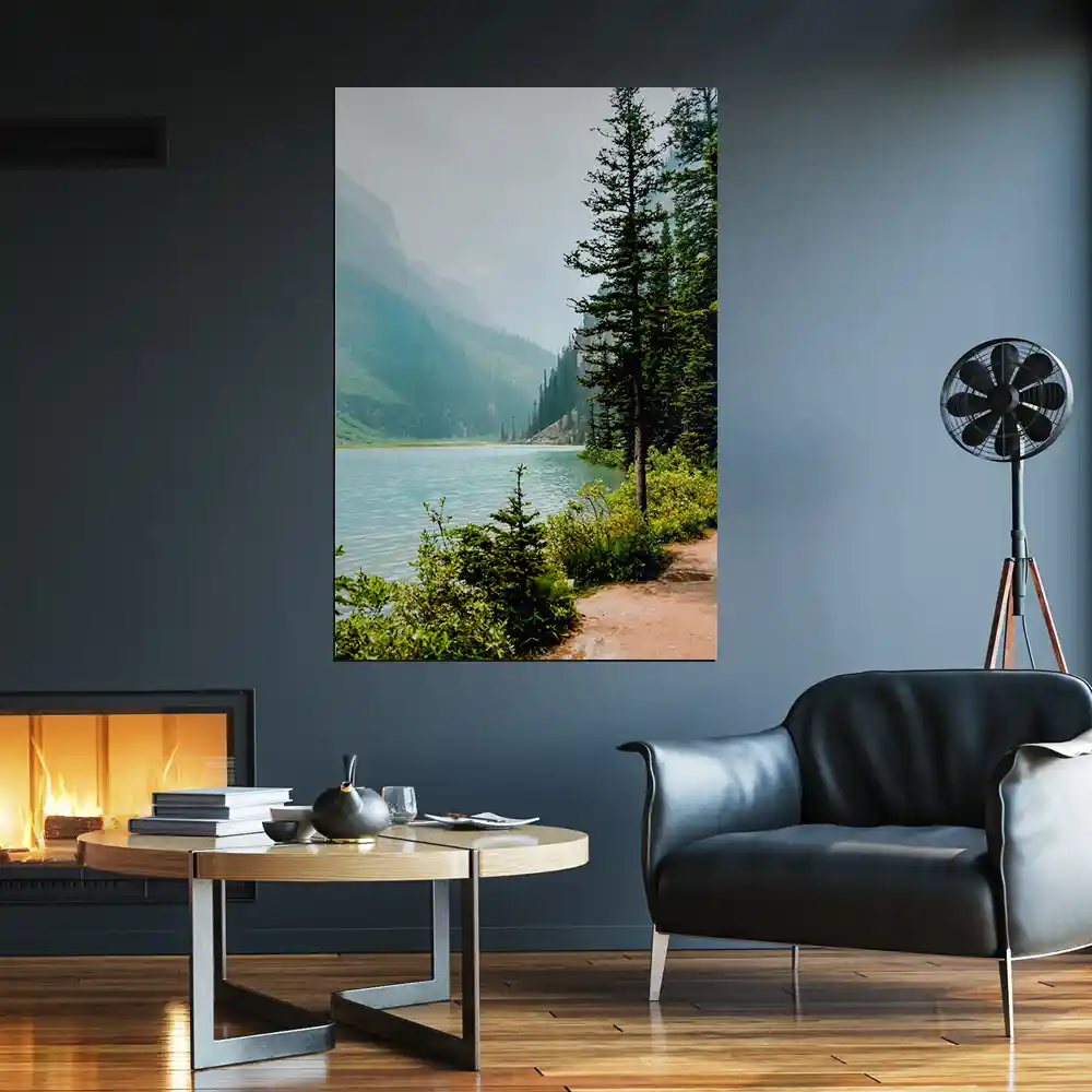 Poster 40x60cm im Hochformat, Banff National Park Kanada Flüsse & Seen