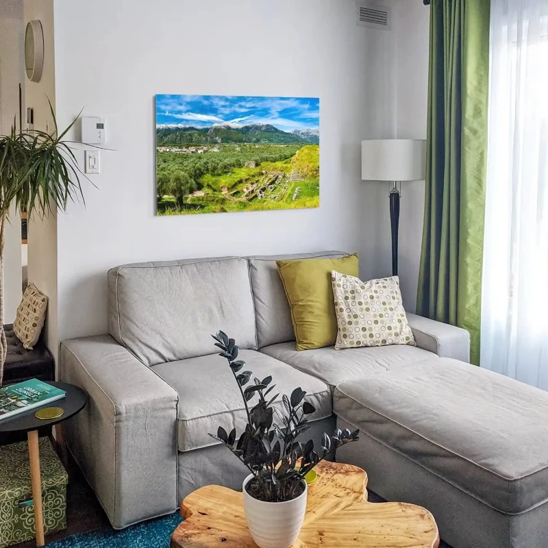 Alu-Dibond Bild 150x50cm groß Berge & Gebirge Griechenland Sparta