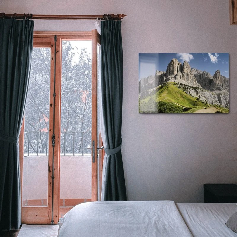 Berge & Gebirge Dolomiten Panorama als Acrylglasverbund Bild 90x60cm