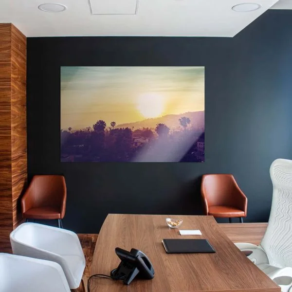 WandPoster Skyline Los Angeles sunset, 50x50cm