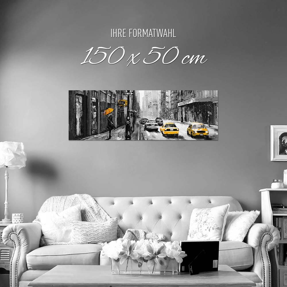 Panorama Poster Gran Via Madrid – 50x35 Cm, Gedruckt Auf 250g-Papier, Wandbild Für Wohnzimmer & Schlafzimmer