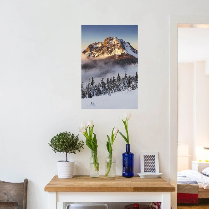 Poster Winter Mala Fatra slowakei Berge & Gebirge, 70x100cm groß