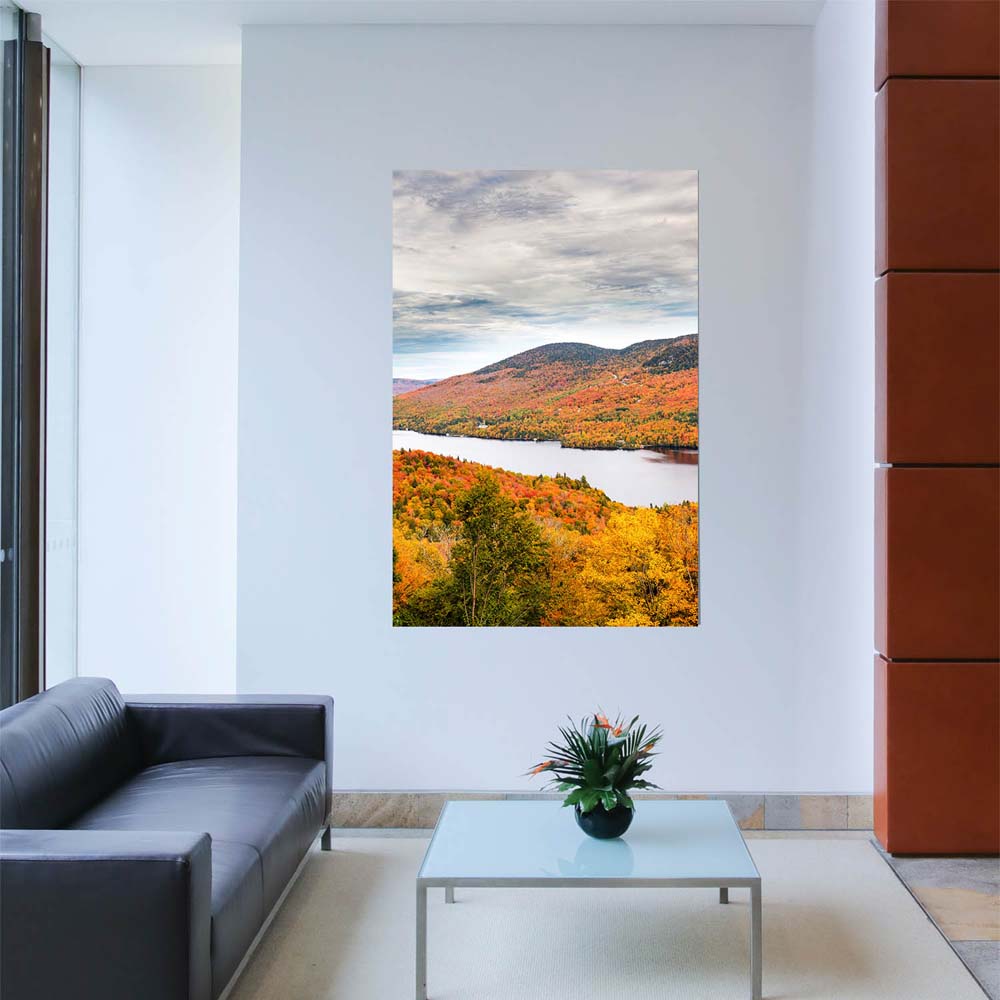 Poster 80x120cm Hochformat, Wald & Bäume Indian Summer, Québec, Kanada