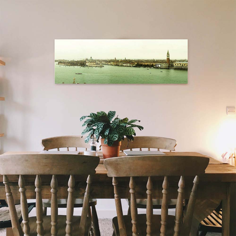 Panorama Acrylglasbild 180x90cm Skyline Venedig in Italien