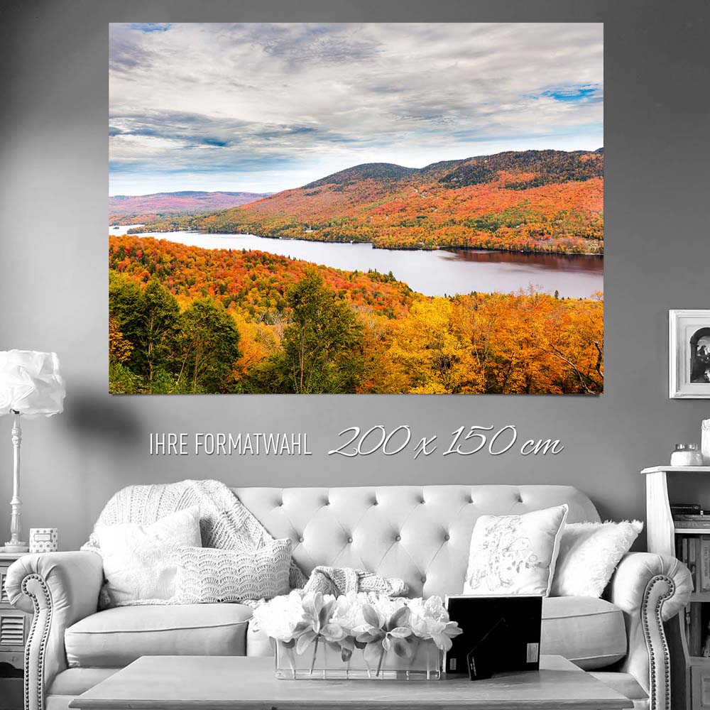 XXL Poster 200x150cm Wald & Bäume Indian Summer, Québec, Kanada