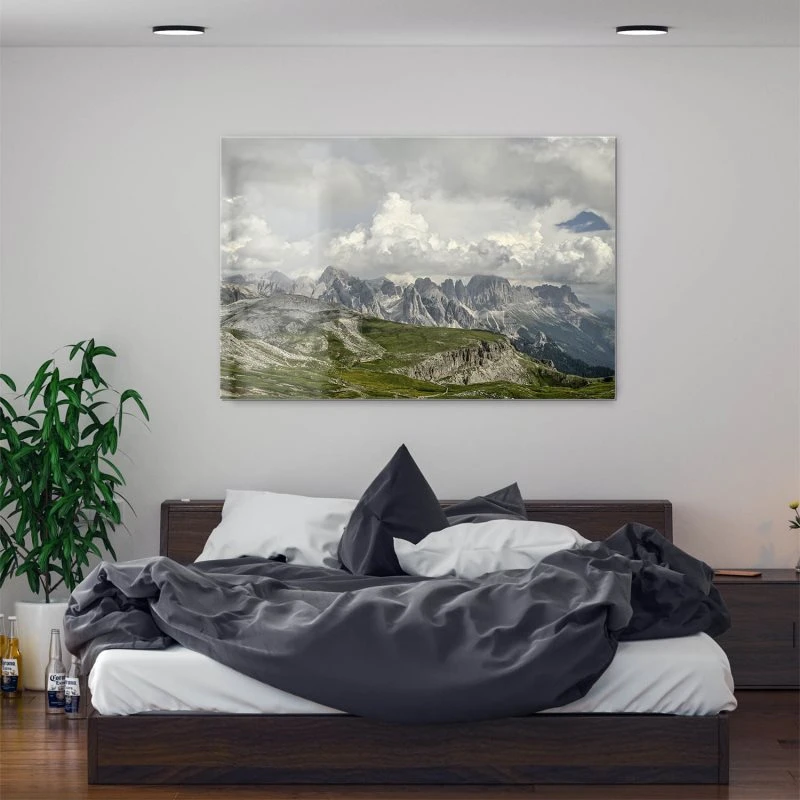 Berge & Gebirge Dolomiten Gewitter  als Acrylglasverbund Bild 150x100cm