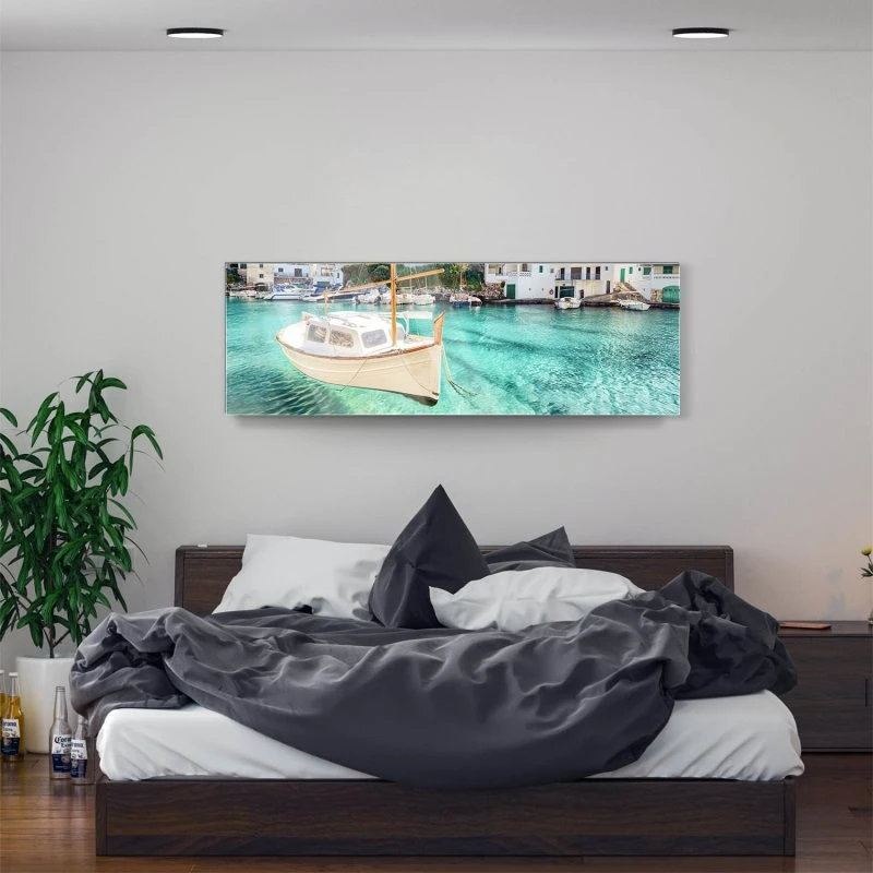 Strand & Meer Cala Figuera, Mallorca als Acrylglasverbund Bild 150x50cm