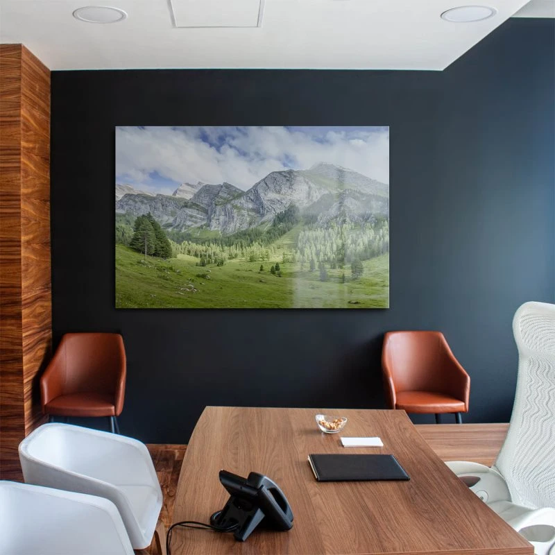 Berge & Gebirge Lichtspiele Zillertal als XXL Acrylglasbild 150x100cm