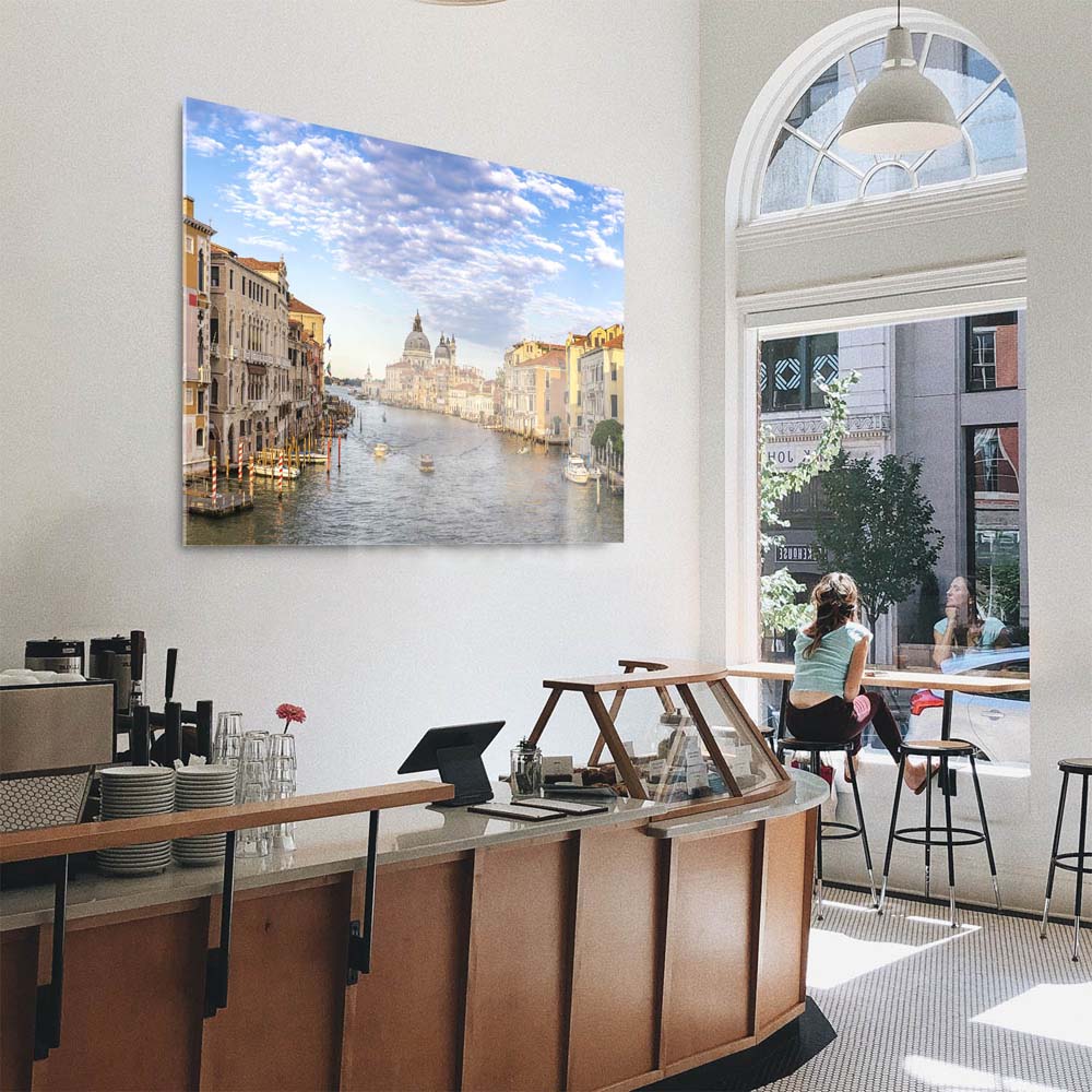 XXL Acrylglasbild 180x120cm groß, Skyline Canal Grande in Venedig