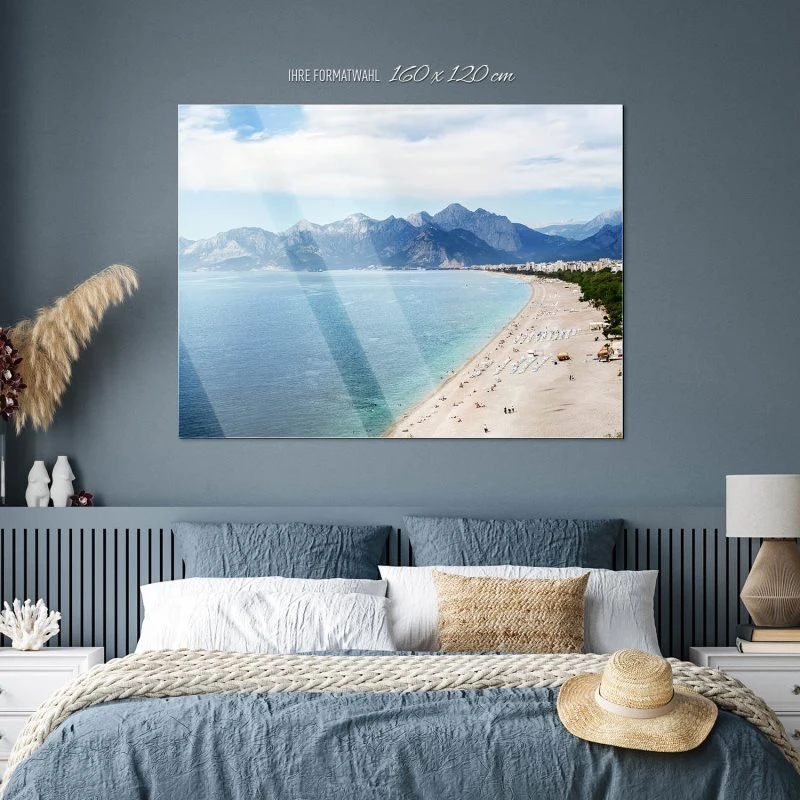 Berge & Gebirge Türkei Antalya Strand als Acrylglasverbund Bild 160x120cm