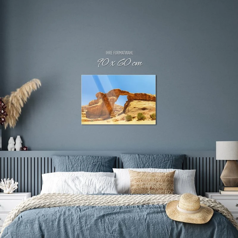 Berge & Gebirge Wadi Rum Wüste als Acrylglasverbund Bild 90x60cm