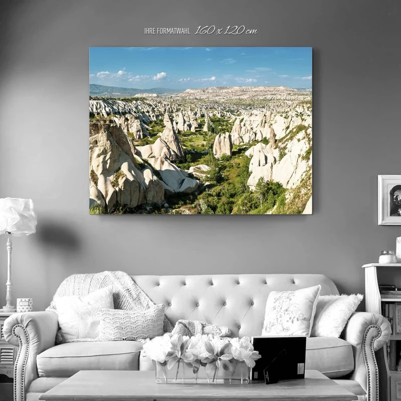 Alu-Dibond Bild XXL, Berge & Gebirge Kappadokien Türkei 160x120cm groß