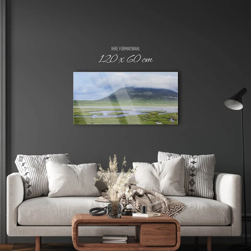 Berge & Gebirge Ceapabhal Hügel Isle Harris Schottland als Acrylglas Bild 120x60cm