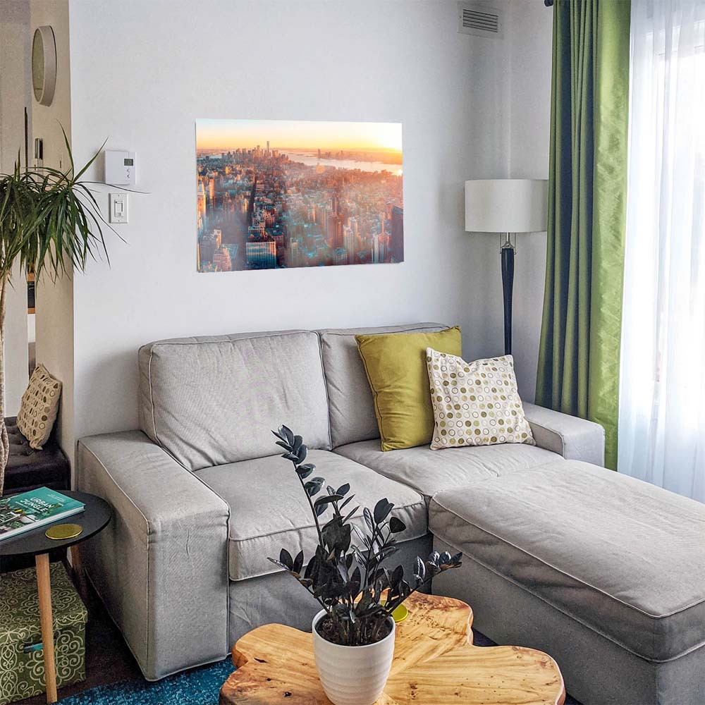WandPoster Skyline Manhatten von oben, 50x50cm
