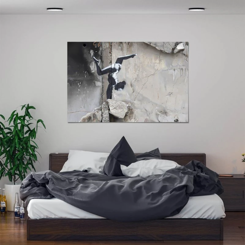 XXL Poster 200x150cm Banksy Ukraine Handstand