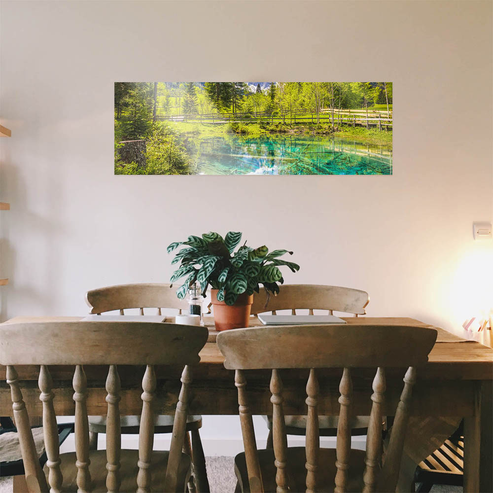 WandPoster Wald & Berge Meerauge Bodental, 50x50cm