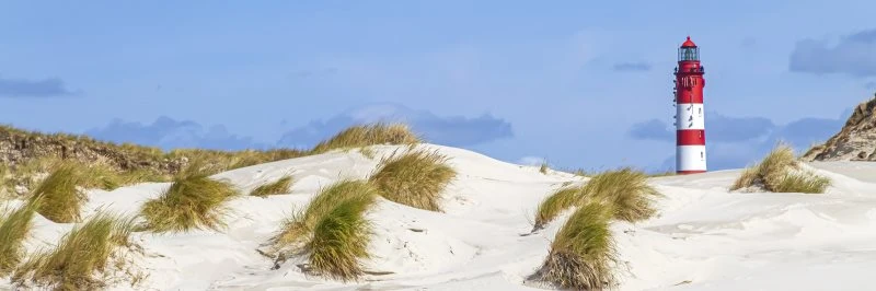 Keilrahmenbild 150x50cm, Strand & Meer Dünen Leuchtturm