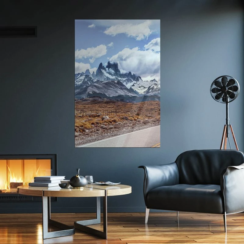 Poster 80x120cm Hochformat, Berge & Gebirge Fitz Roy