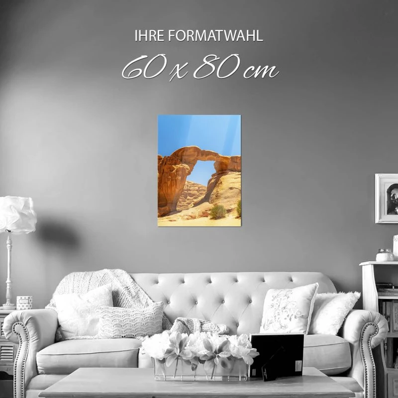 WandPoster Berge & Gebirge Wadi Rum Wüste, 60x80cm