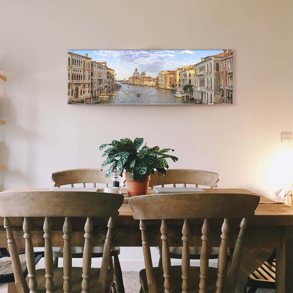 Leinwandbild Hochformat XXL 100x150cm, Skyline Canal Grande in Venedig