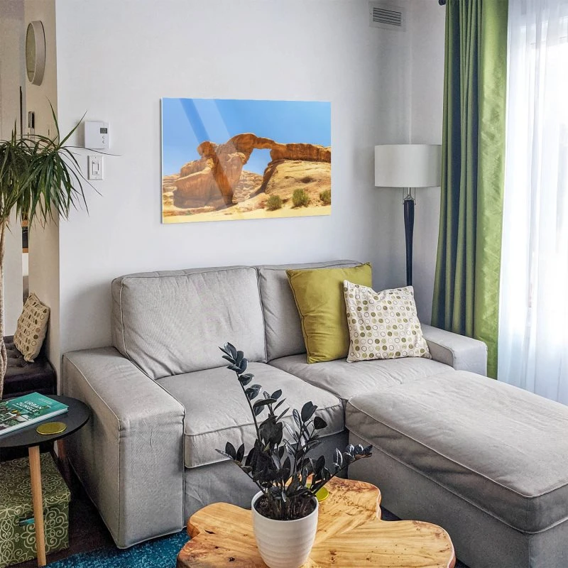 Acrylglasbild Wadi Rum Wüste, Berge & Gebirge, 100x70cm groß